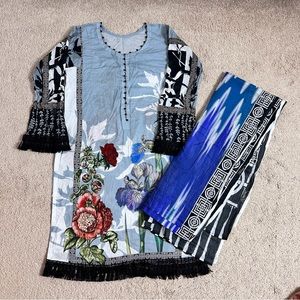 Pakistani ethnic lawn 2pcs